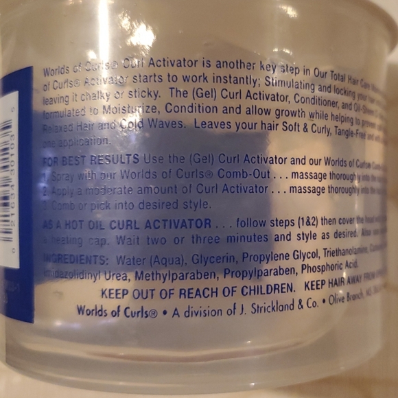 *: World of Curls The Original Gel 3 Steps In 1 Activator - Regular 32 Oz - Picture 5 of 6